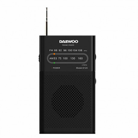 Transistorraadio Daewoo DW1027 Must