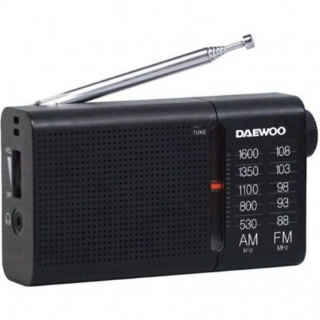 Transistor Radio Daewoo DW1119 Black AM/FM