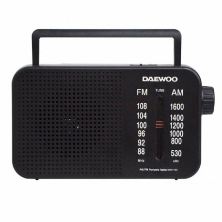 Transistor Radio Daewoo DW1123 Black AM/FM Retro