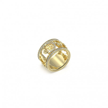 Ladies' Ring Guess JUBR05037JWYG52 Golden