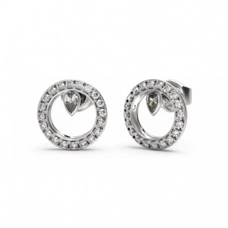 Ladies' Earrings Guess JUBE04655JWRHT-U Silver