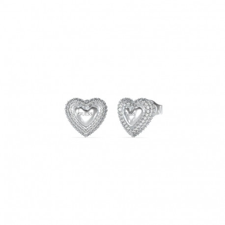 Ladies' Earrings Guess JUBE05020JWRHT-U Silver
