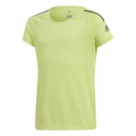 Child's Short Sleeve T-Shirt Adidas Training Cool tee Lime green - 14-15 Years