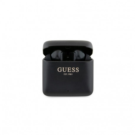 Guess Guess Bluetooth headphones GUTWSSU20ALEGK TWS + docking station black/black Printed Logo