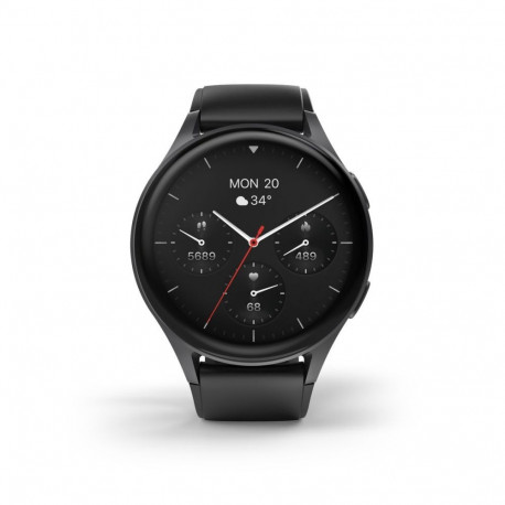 Hama Hama 8900 GPS AMOLED Smartwatch 1.43" with Silicone Strap - Black
