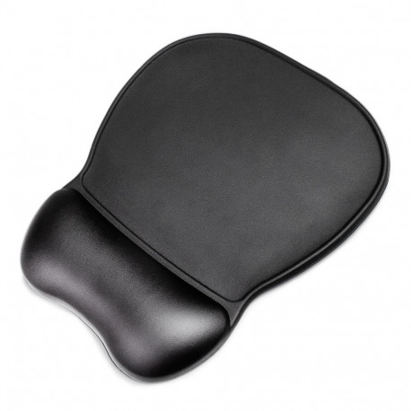 Wozinsky Ergonomic Mouse Pad and Wrist Rest Gel Eco Leather Large Anti-Slip - Black