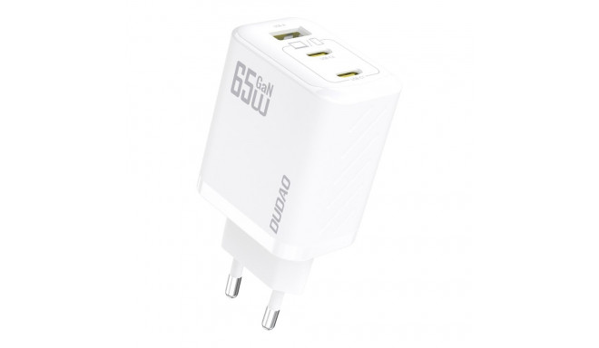 Dudao Dudao A29 65W GaN Wall Charger 2 x USB-C + 1 x USB-A - White