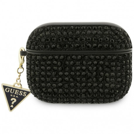 Guess Guess Rhinestone Triangle Charm Case for AirPods Pro 3 - Black