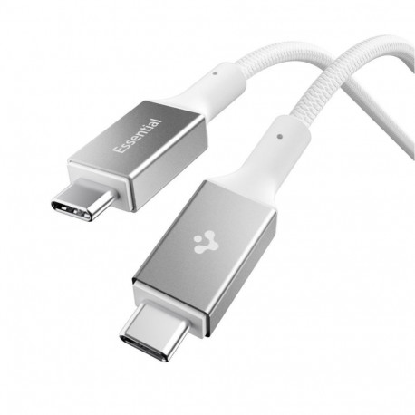 Spigen Spigen Essential EB10015CC USB-C / USB-C 100W 150cm Cable - White