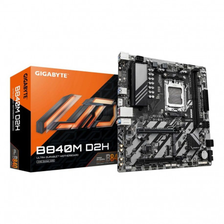 Gigabyte Mainboard||AMD B840|Socket AM5|micro ATX|RAM DDR5-SDRAM|2xSlots|2xNumber of M.2 (M) slots|B