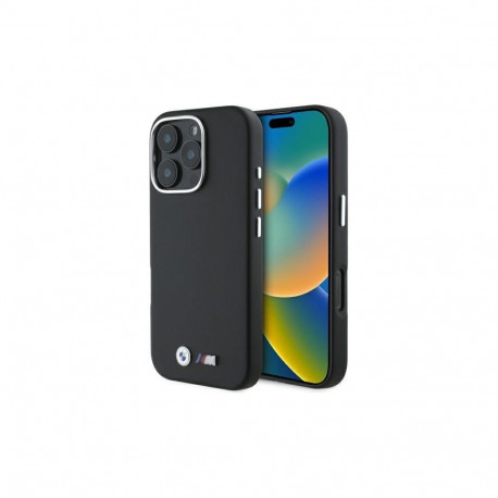 BMW BMW M Smooth Full Wrapped Metal MagSafe case for iPhone 16 Pro - black