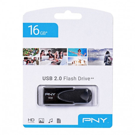 PNY Attaché 4 2.0 16GB USB mälupulk USB Type-A must