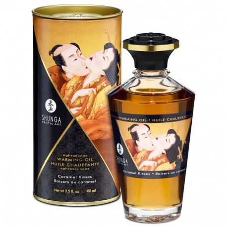 Shunga warming oil caramel kisses 100ml