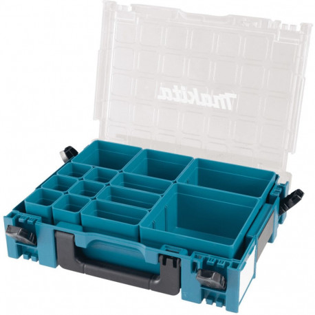 Makita MAKPAC organizer 191X80-2, case (blue/transparent, i)