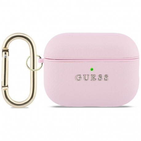 Guess Grained Classic Logo Case for AirPods Pro 3 - Pink