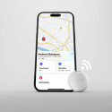 SBS Track My Circle Locator Compatible with Apple Find My - White