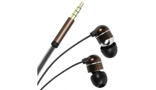 Vivanco headset Metalist Talk, brown/silver (32212)