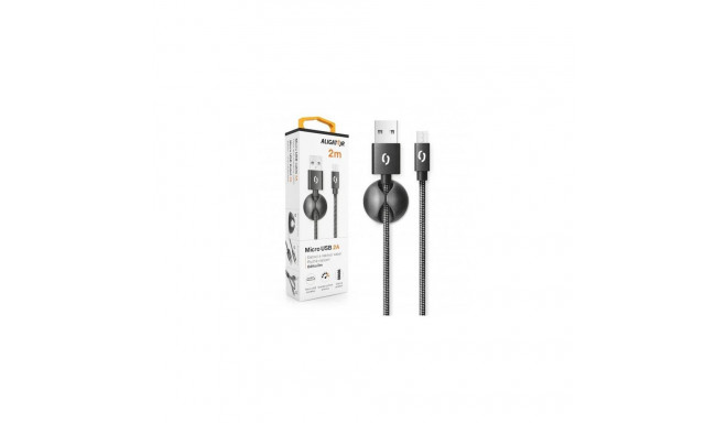 Aligator DATKP16 USB cable 2 m USB A Micro-USB B Black