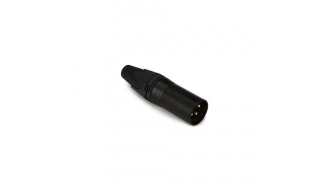 Equip 3-Pole male cable connector, Black