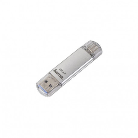 Hama C-Laeta USB flash drive 64 GB USB Type-A / USB Type-C 3.2 Gen 1 (3.1 Gen 1) Silver