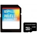 Silicon Power memory card microSDHC 16GB + adapter Sky Share S10