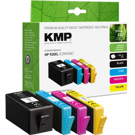 KMP Patrone HP Nr. 920XL Multip. 1100-1200 S. H67V remanufactured