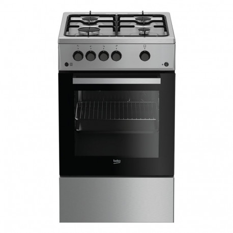 BEKO Gas Cooker FSG52020FX, Width 50cm, Inox
