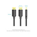CABLE DP TO DP 1.5M/HAKBG VENTION