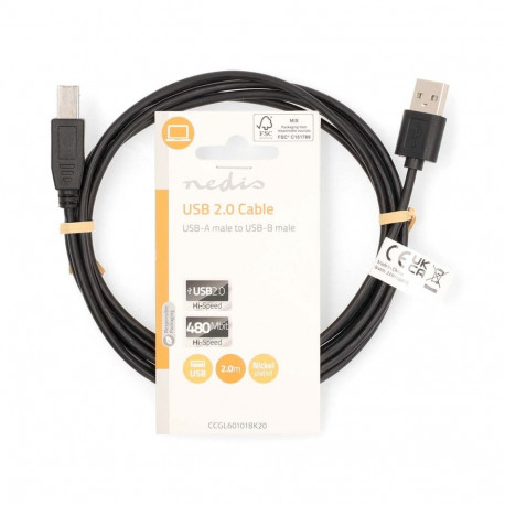 Nedis Printer Cable 480 Mbps 2m