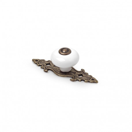 mööbli nupp D31 7-827.32 valge AB