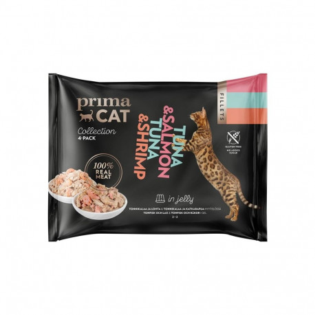 PRIMACAT fileed tuunikala lõhe 4x50g