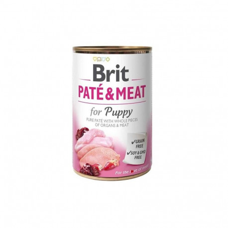 BRIT CARE CHICK&TURK PATE&MEAT FOR PUPPY
