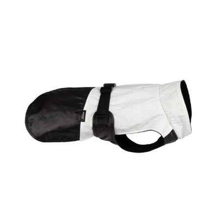 JACKET FOR DOGS FLUO BLACK. WHITE 45