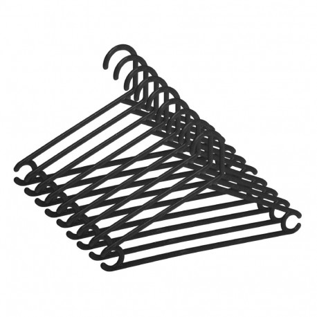 plastikust laste riidepuu must LSP023K 10 tk