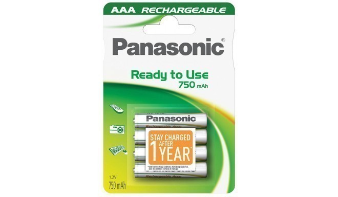 Panasonic Evolta аккумуляторные батарейки AAA 750mAh P-03E/4B