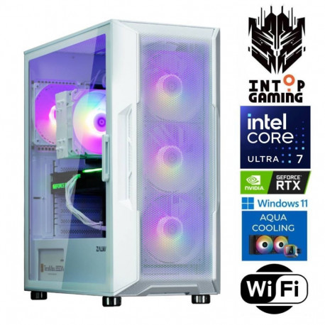 INTOP AQUA Ultra 7 265KF 32GB DDR5 2TB SSD M.2 NVME RTX5050 8GB WiFi WIN11