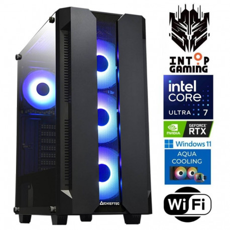 INTOP AQUA Ultra 7 265KF 64GB DDR5 2TB SSD M.2 NVME+2TB RTX5050 8GB WiFi WIN11