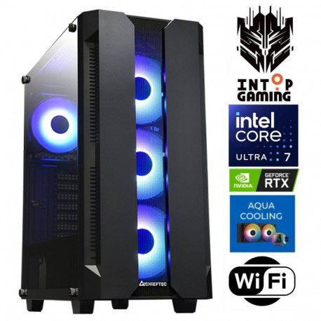 INTOP AQUA Ultra 7 265KF 32GB DDR5 500SSD M.2 NVME+2TB RTX5050 8GB WiFi no-OS