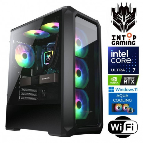 INTOP AQUA Ultra 7 265KF 64GB DDR5 2TB SSD M.2 NVME+2TB RTX5060 8GB WiFi WIN11