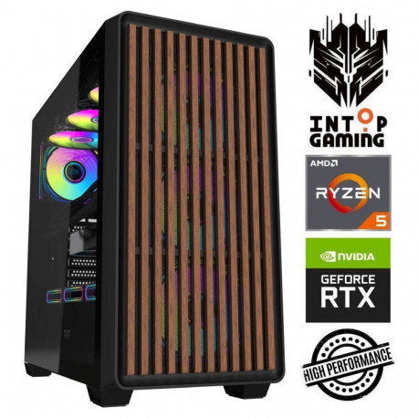 INTOP Ryzen 5 3600 32GB 1TB SSD M.2 NVME RTX5060Ti 8GB no-OS