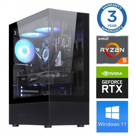 INTOP Ryzen 5 3600 32GB 1TB SSD M.2 NVME RTX5060Ti 16GB WIN11