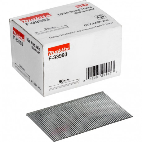 Makita naelapüstoli naelad 1,6x50 mm F-33993, 2000 tk