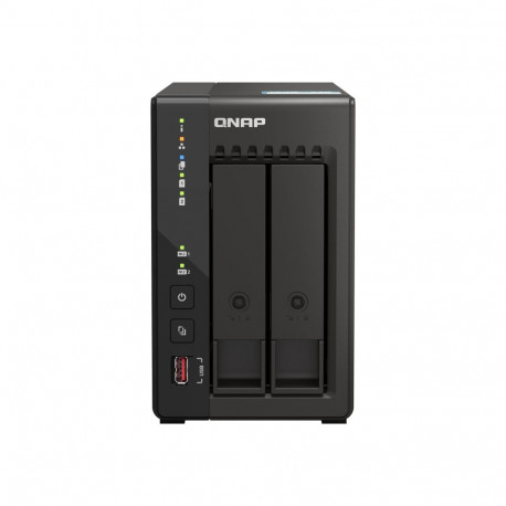 QNAP | 2-Bay desktop NAS | TS-253E-8G | Intel Celeron | J6412 4-core | Processor frequency 2.6 GHz |