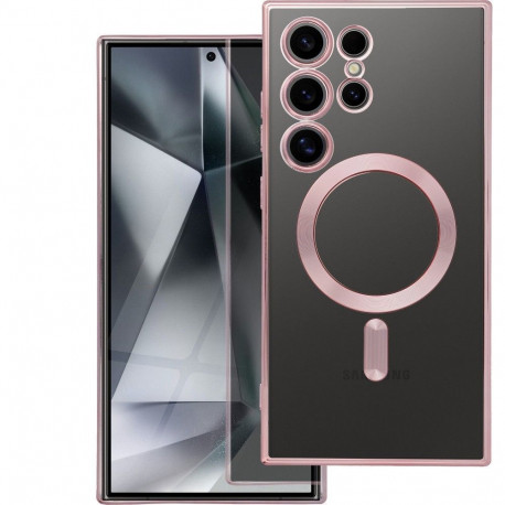 Case for Samsung S26 ULTRA Electro Mag Cover compatible with MagSafe gold-rose