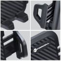 Car phone holder Forcell F-Grip Carbon Bracket mounting arm windshield / dashboard black