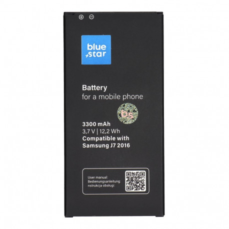 Battery for Samsung J7 2016 3300 mAh Blue Star Premium