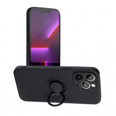Case for iPhone 12 PRO MAX Silicone Ring black