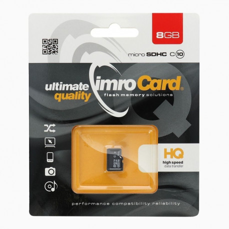 IMRO memory card microSD 8GB 100MB/s class10 UHS I