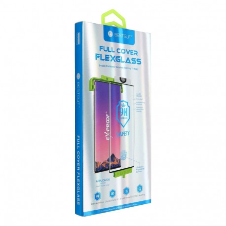 5D Full Glue Hybrid Glass for Samsung S21 Bestsuit Flexible (Hot Bending) (Fingerprint Reader Compat