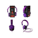 Wire headphones Jack 3,5 mm Art AP-60C violet